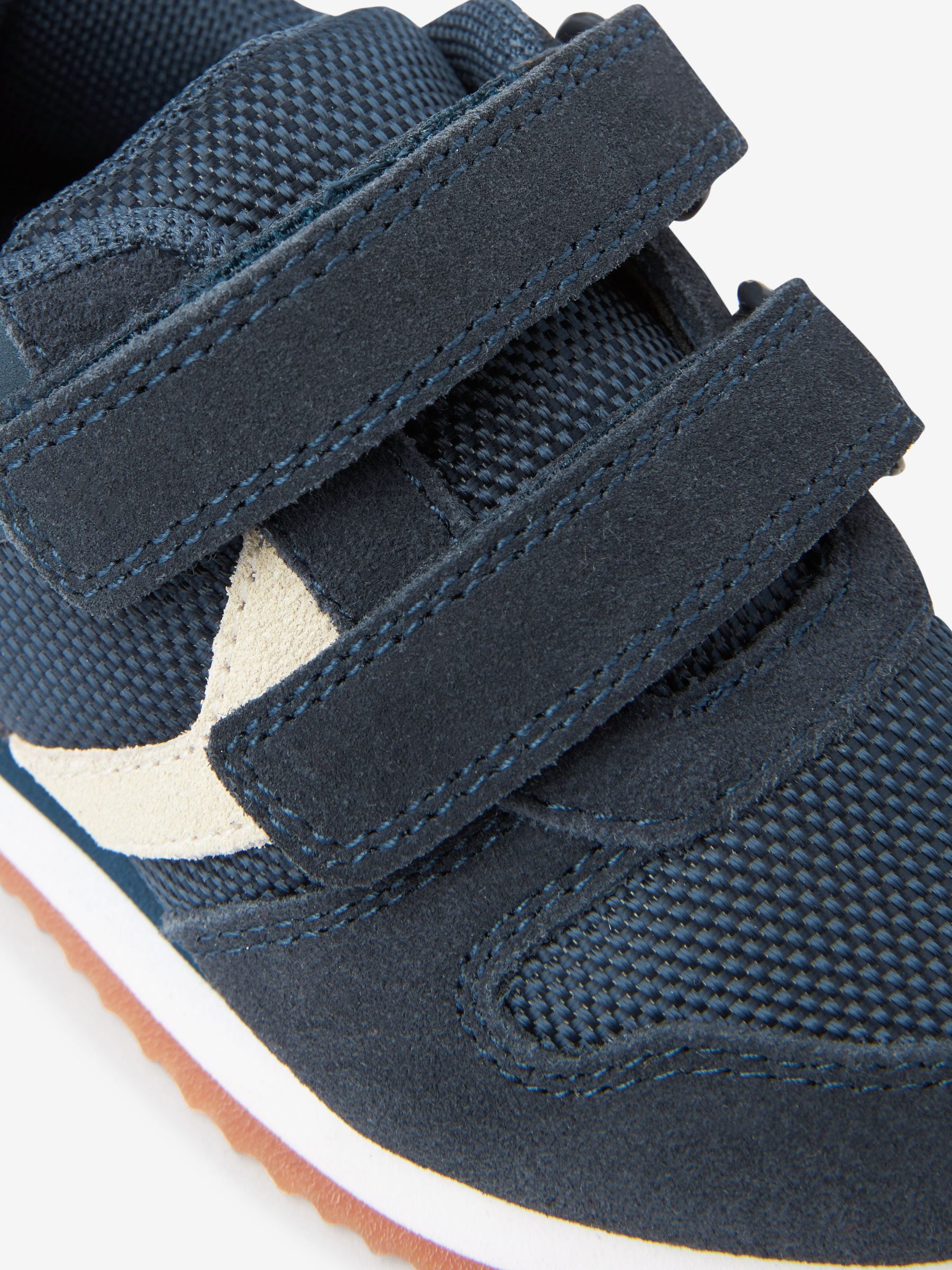 Marineblauw - Sneakers met dubbele bandjes