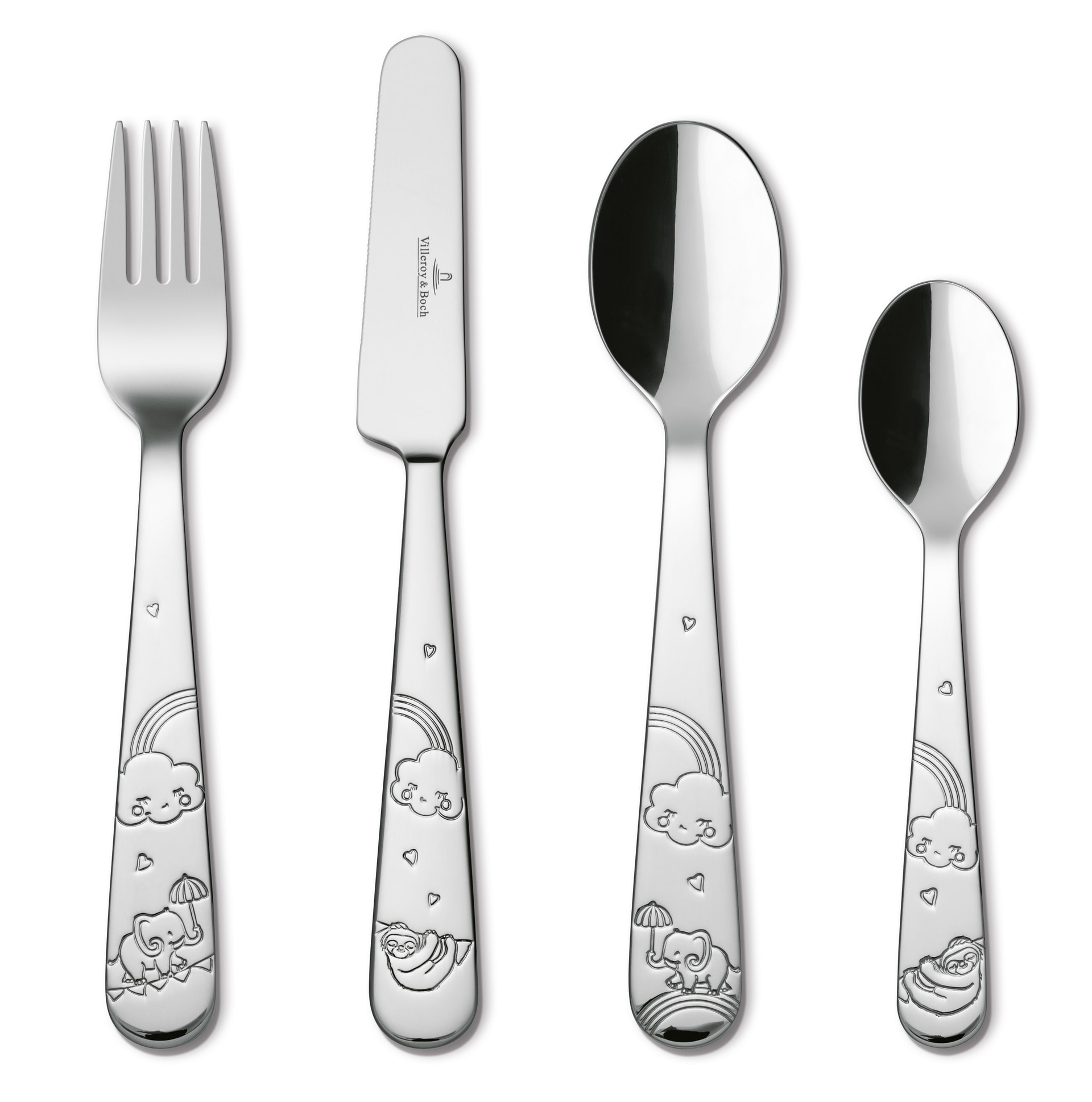 Villeroy & Boch Kinderbesteck-Set 4-teilig WALK LIKE AN ELEPHANT Edelstahl