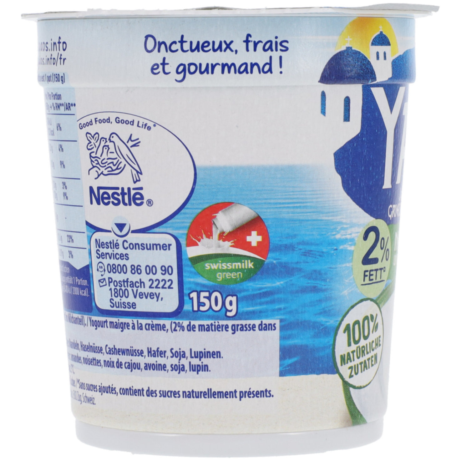Yaos Joghurt Nature nach Griechischer Art, ungesüsst 2x150g