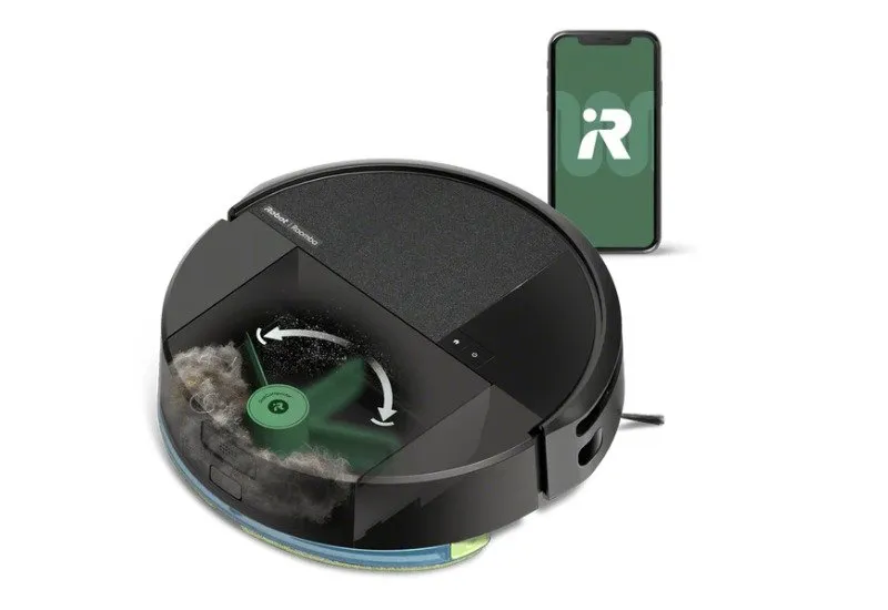 iRobot Roomba 205 DustCompactor Robotstøvsuger med gulvvask - Sort