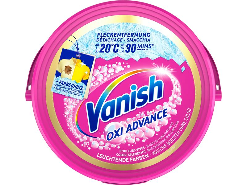 Vanish Pulverwaschmittel Gold Oxi Advance Pulver Pink 2.16 Wäschebooster ohne Chlor für bunte Wäsche