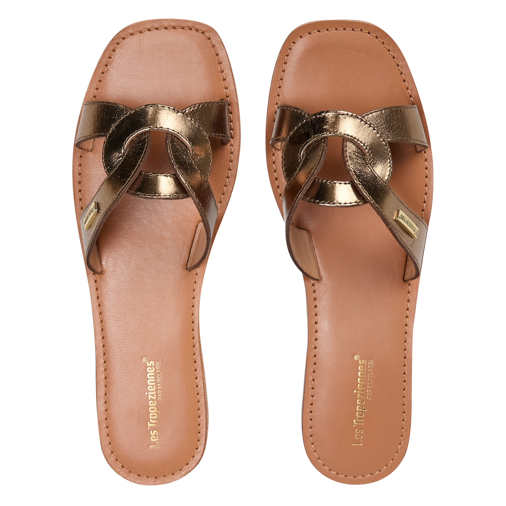 HANITA - Mules en cuir | Doré
