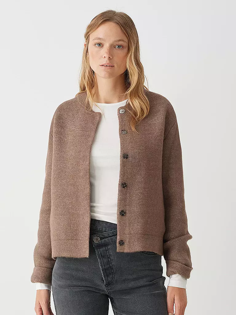 OPUS Strickjacke DOMBA braun