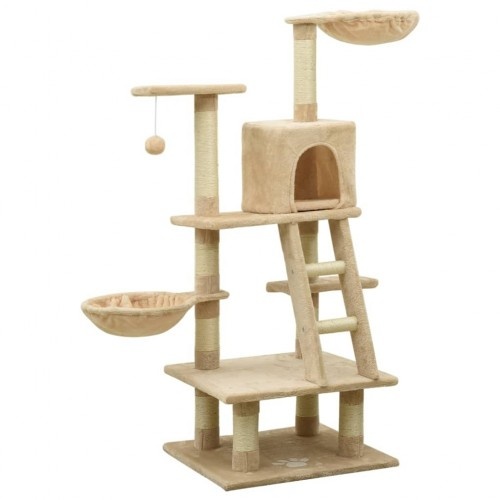 Arranhador de gato bege