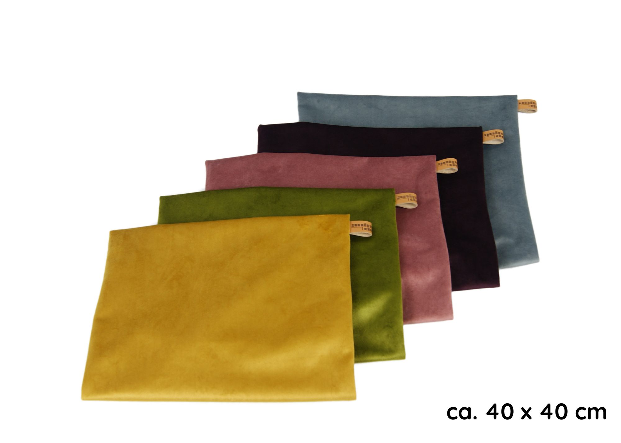 Lycce Kissenbezüge FUNDA 40x40 Retro Samt Kissenhülle Dekokissen-bezug