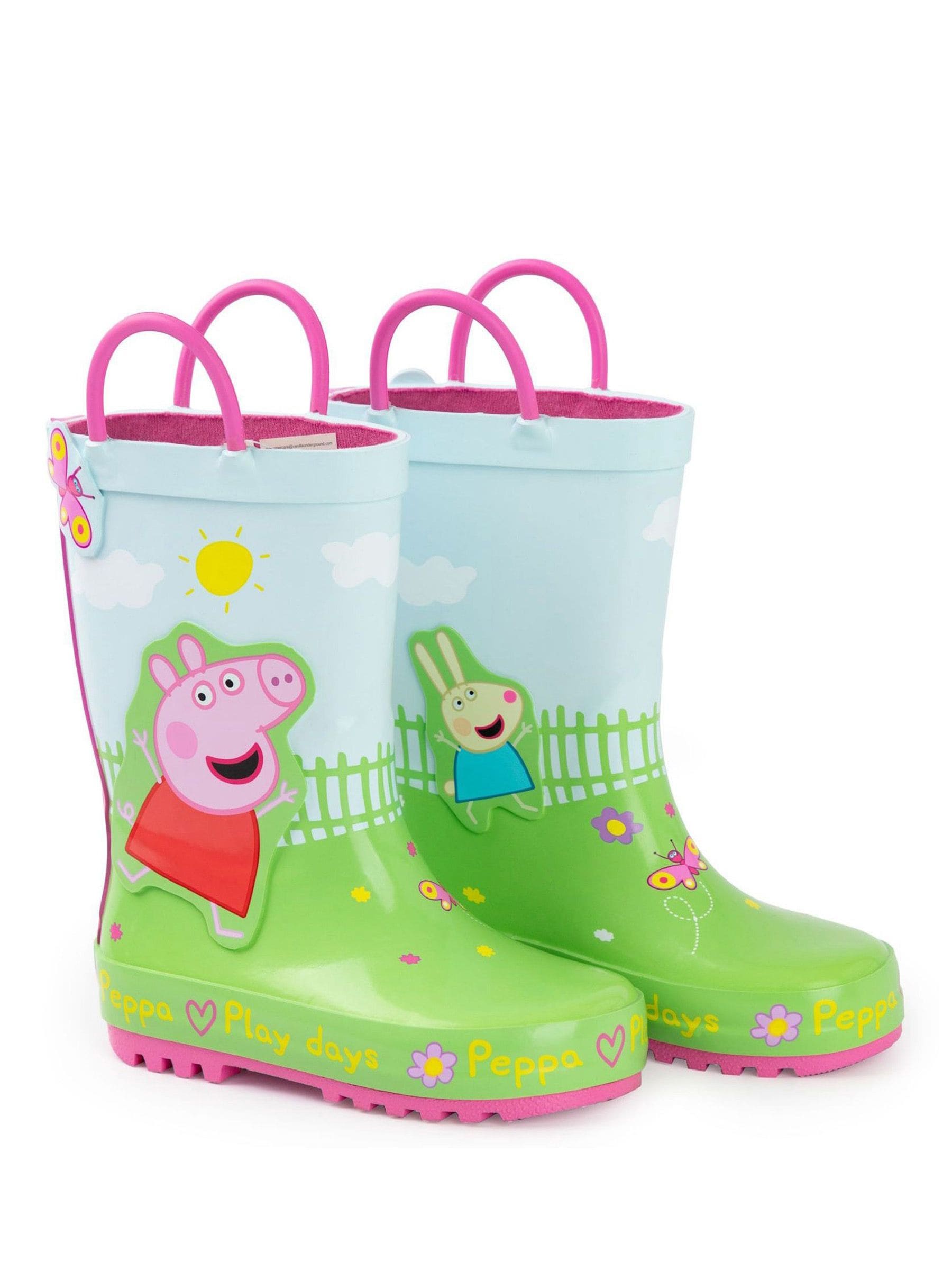 Groen - Vanilla Underground Peppa Pig Kids Wellies with Handles