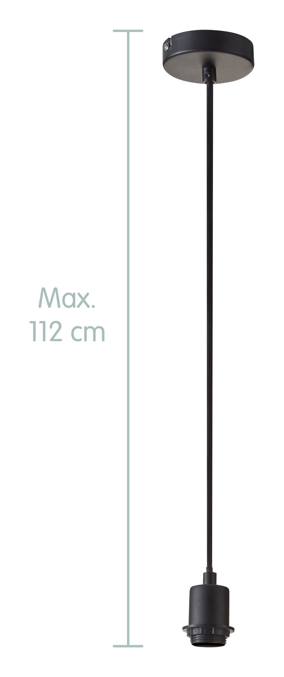 MIX&MATCH SINGLE Aufhängung - Schwarz / B: 10.0 cm x T: 10.0 cm x H: 112.0 cm