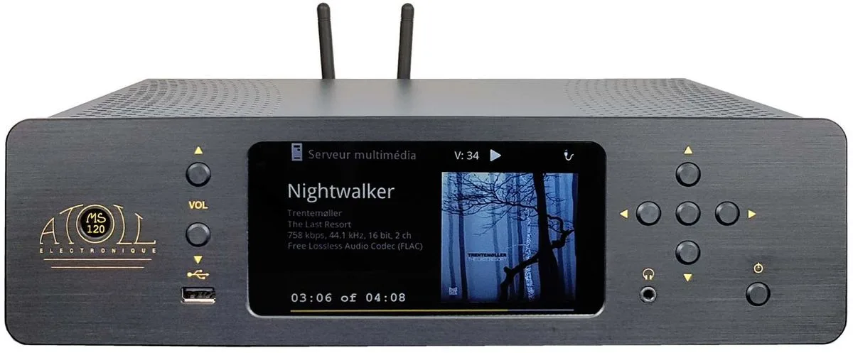 Atoll MS120 Noir Lecteurs réseau audio