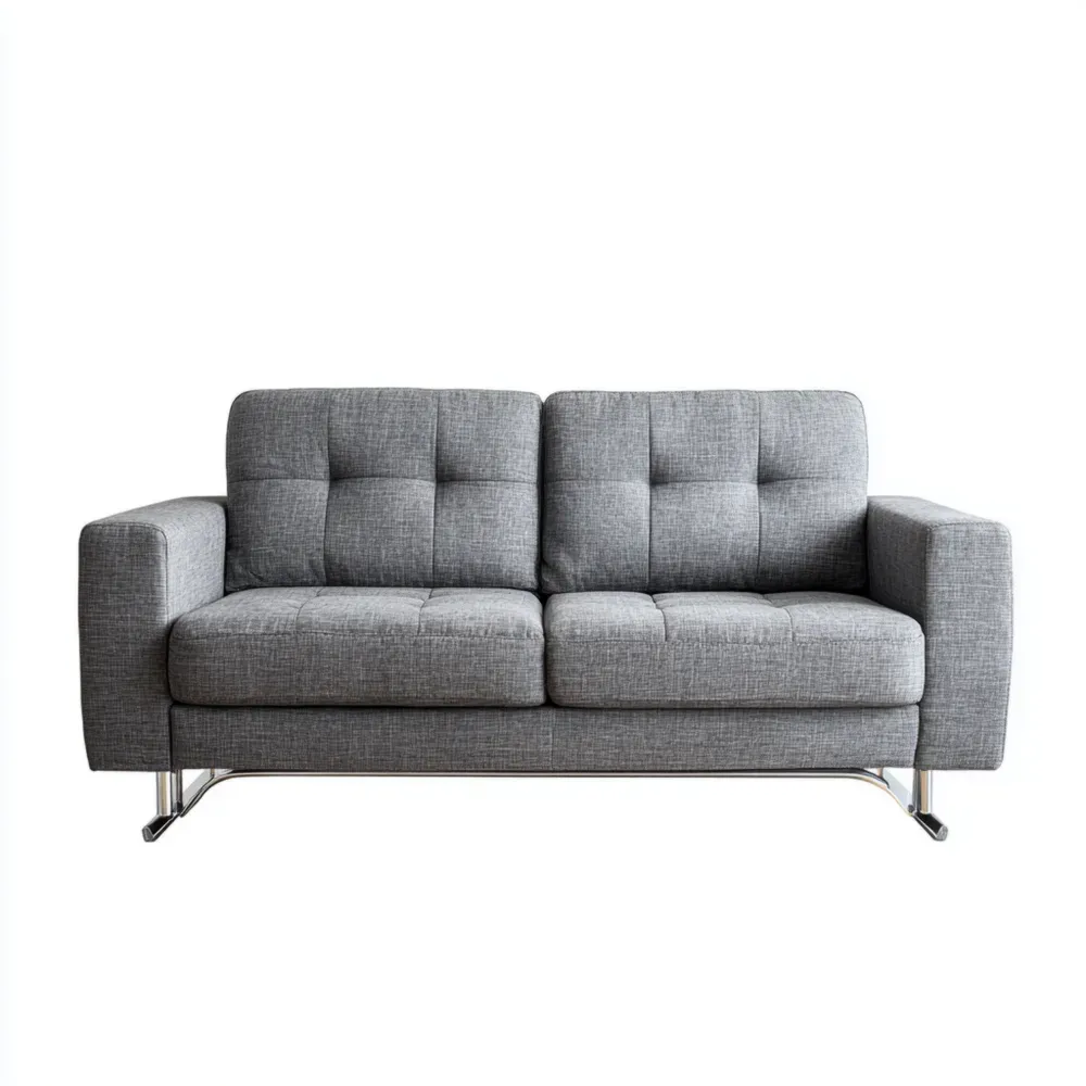 Zweisitzer-Sofa Stoff 150x85x90 cm – Grau – Modernes Design