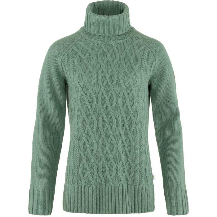 Övik Cable Knit Roller Neck Women uldsweater