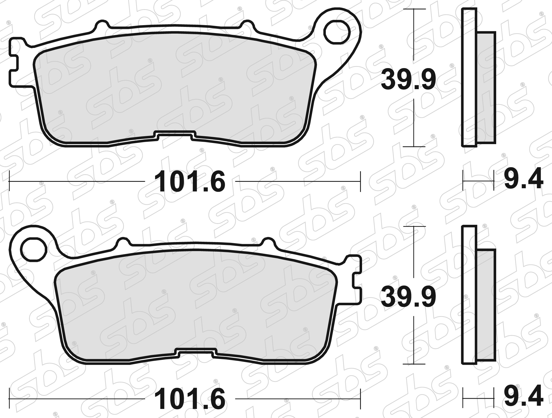 SBS - Plaquettes de frein 892 LS