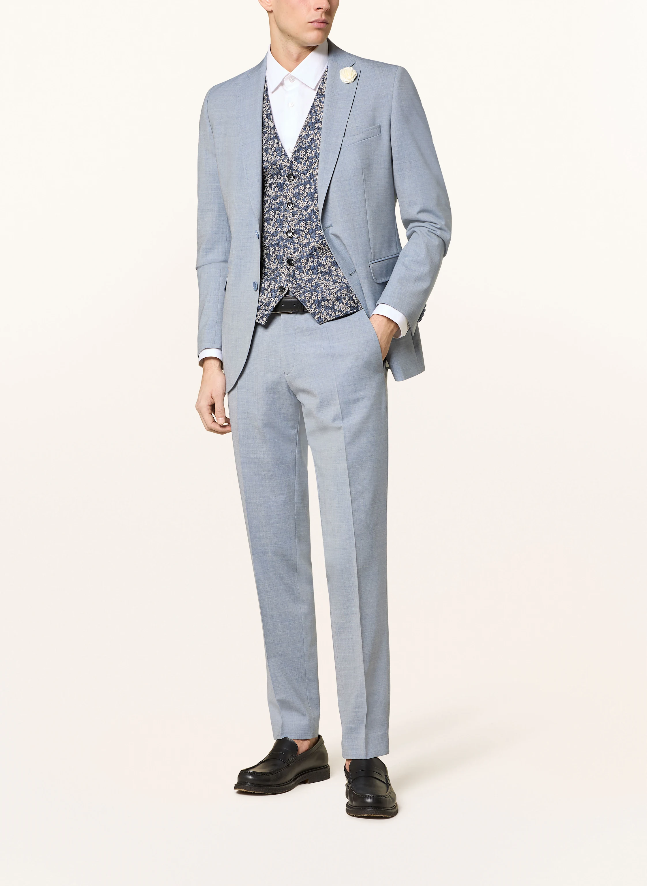 CG - CLUB of GENTS Anzugweste CG PLUM Slim Fit