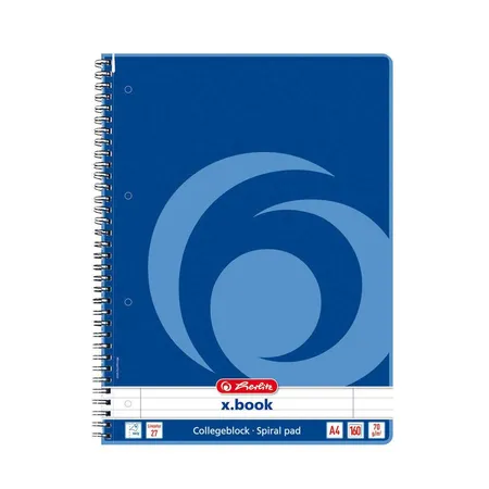 Herlitz Collegeblock XL 160 Bl. DIN A4 Spiralblock Lin. 27 liniert