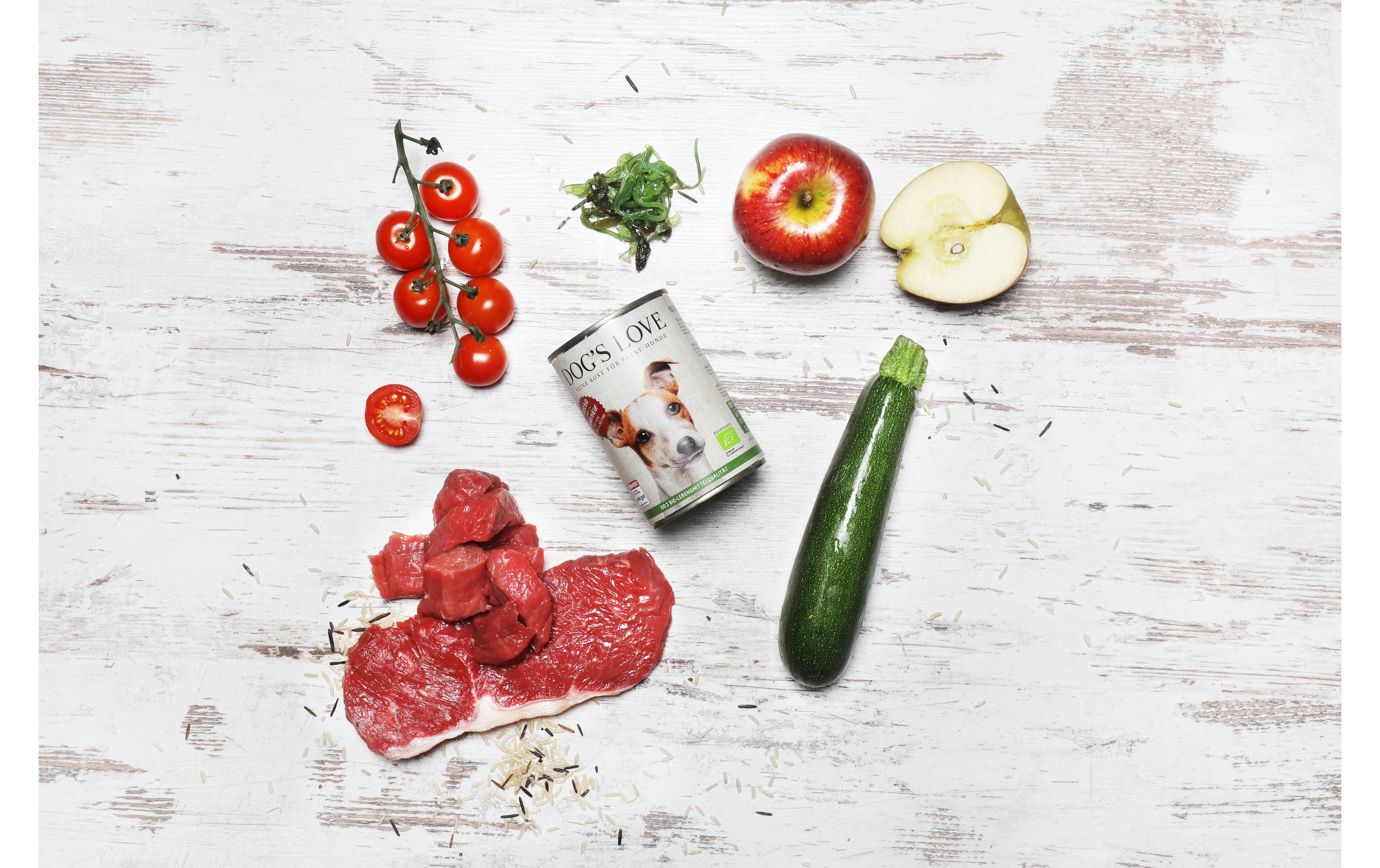 Nassfutter BIO Adult Rind, 400 gAlleinfuttermittel für ausgewachsene Hunde