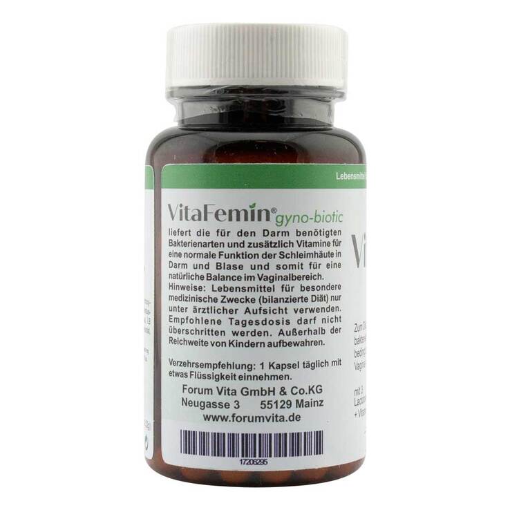 Vitafemin gyno-biotic magensaftresistente Kapseln, 60 St