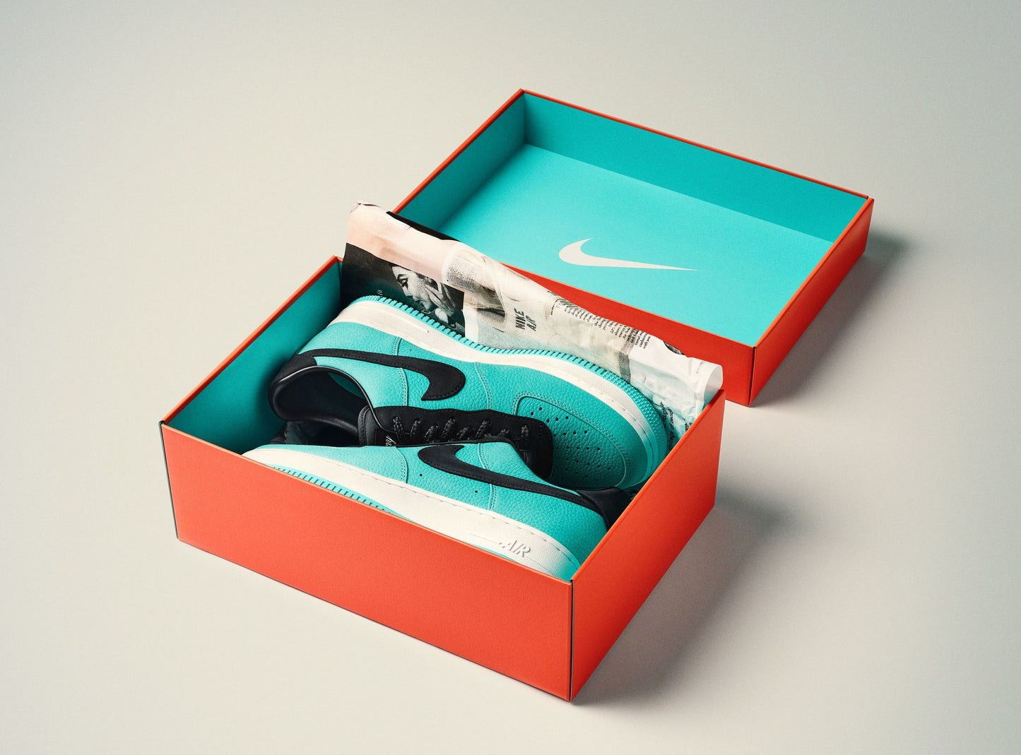 Nike Air Force 1 Low Tiffany & Co. 1837 reversed black and green