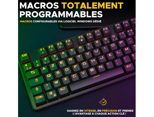 THE G-LAB - Clavier gamer Keys Platinium