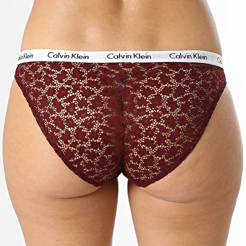 Lot De 3 Culottes Femme QD3926E Noir Gris Bordeaux