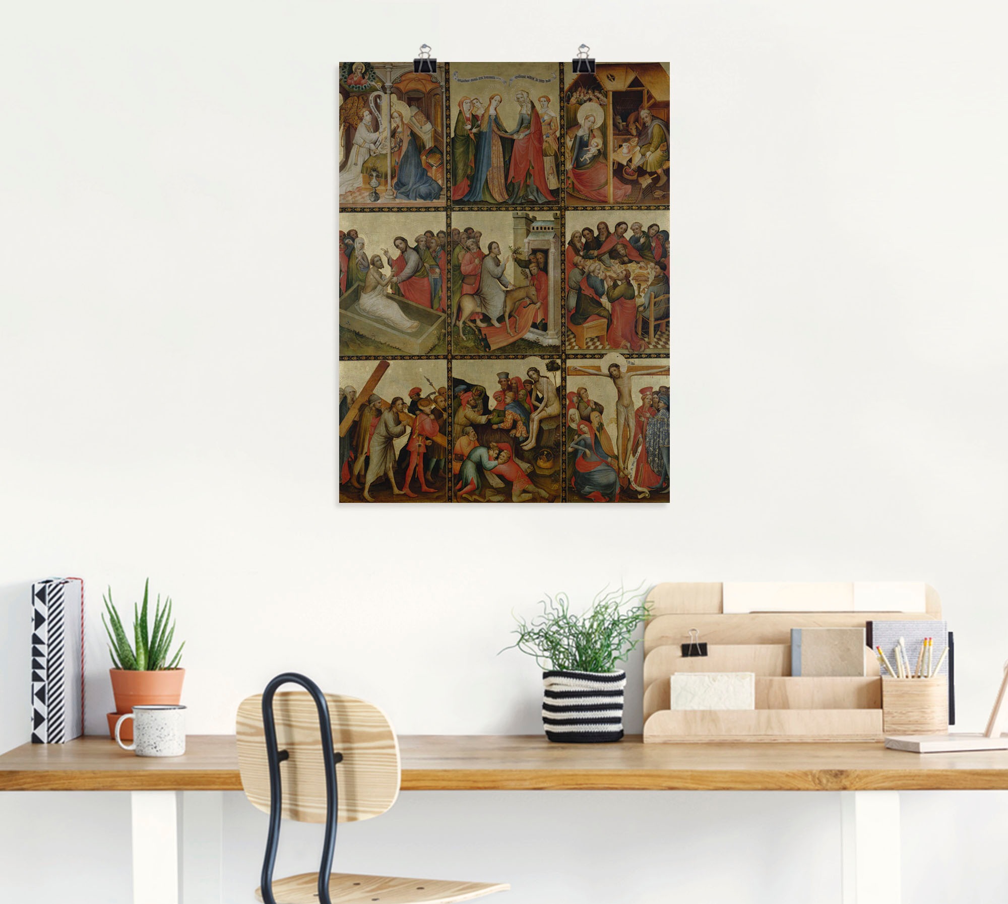 Artland Kunstdruck »Goldene Tafel. Aussenflügel II« Religion 1 Stk. tlg. als Leinwandbild, Wandaufkleber oder Poster in versch. Grössen