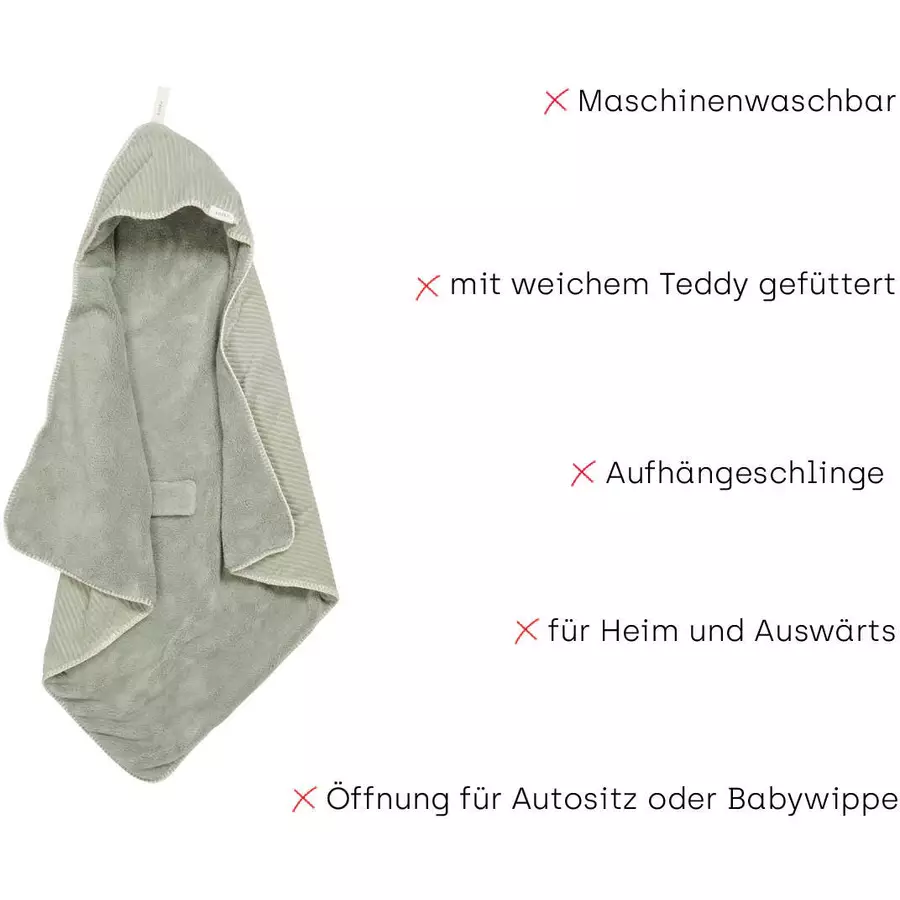 koeka Wickeltuch Plüsch Vik Grün