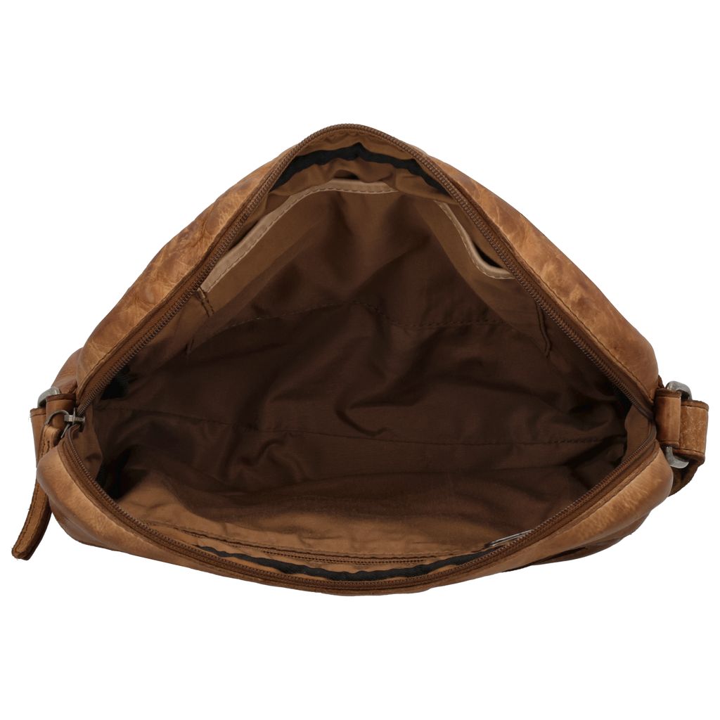 Hide & Stitches Paint Rock Schoudertas L Cognac