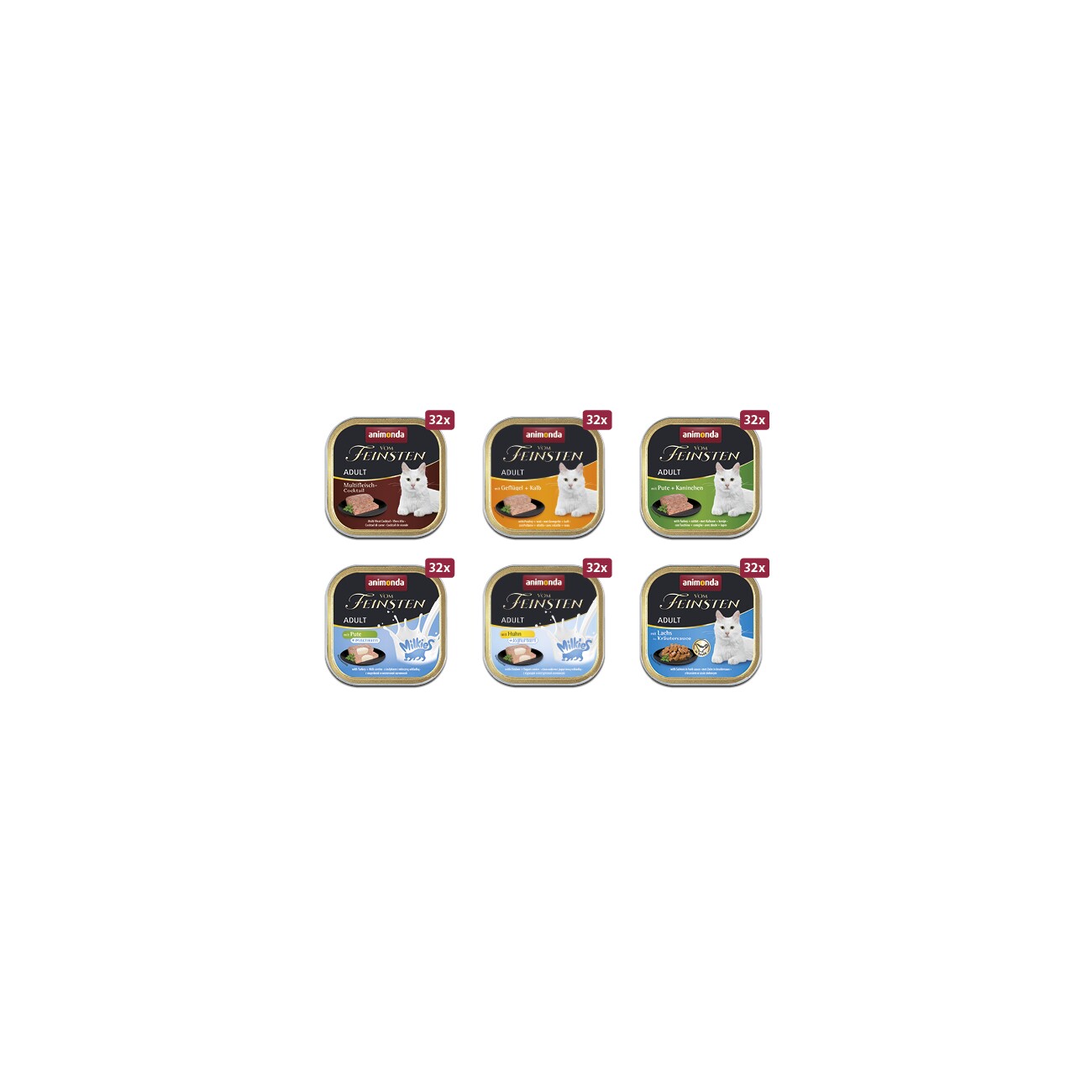 animonda vom Feinsten Adult Megapack 6 x 32 x 100g
