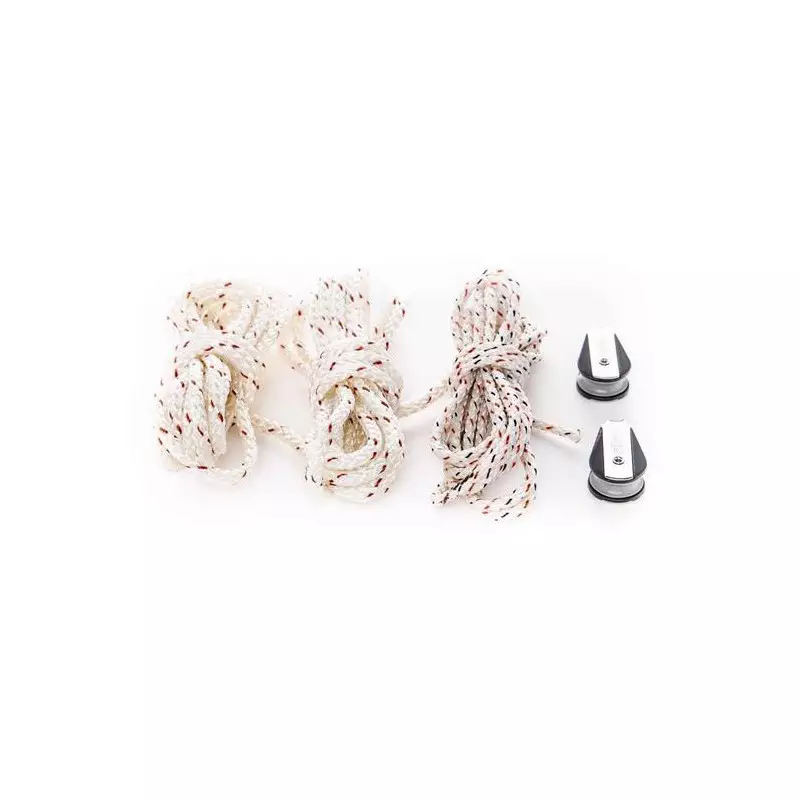 Poulie et bout palan windsurf UNIFIBER Race Adjustable Outhaul System Rope Set & Pulleys