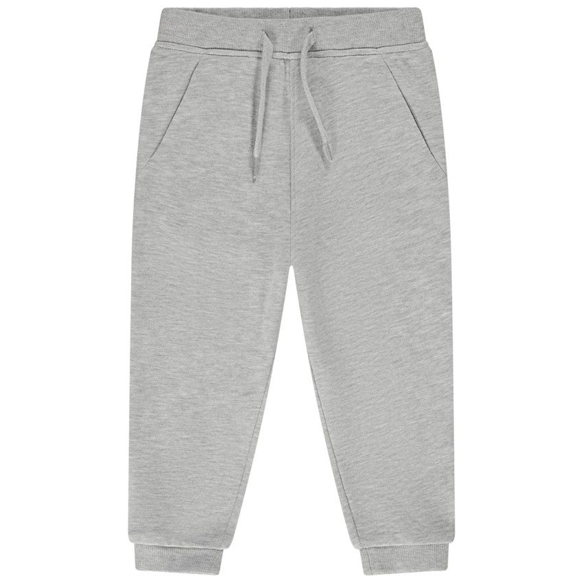 Jogging en molleton uni pour bébé garçon - Gris chiné