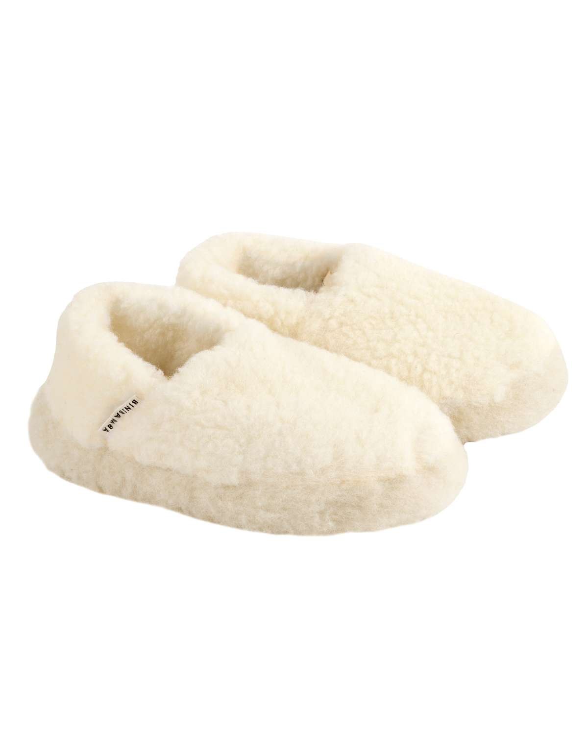Ulltøfler Dame – Ullfleece og Skinn – 100% Merino | Mama Snuggle Slips