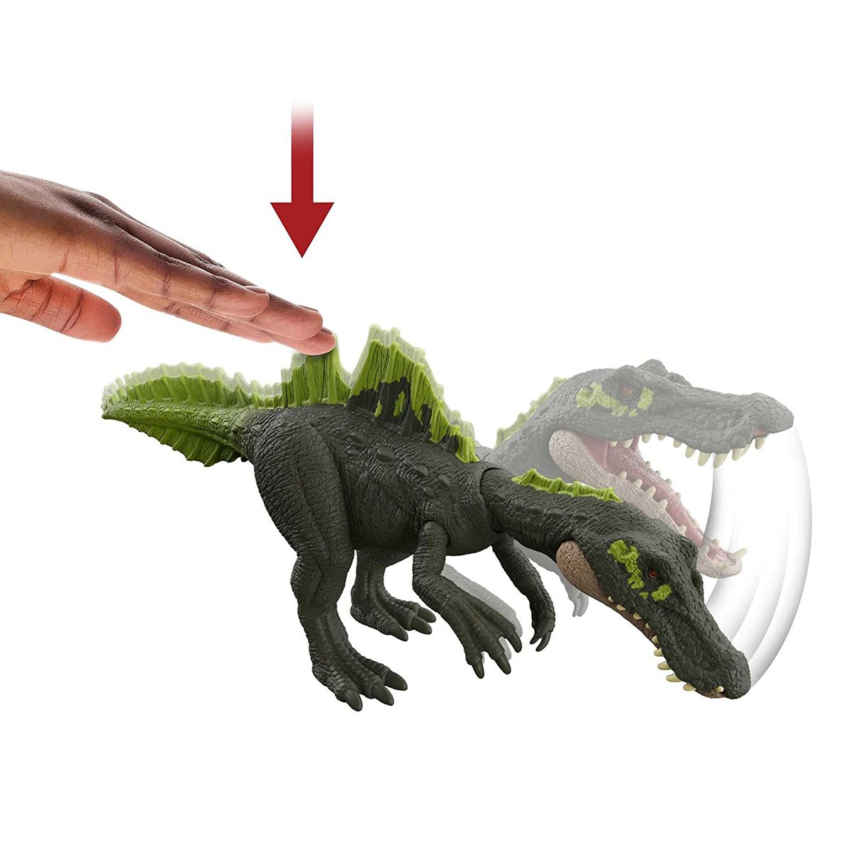 Mattel HDX44 - Jurassic World - Dominion - Ichthyovenator, Dinosaurier Spielfigur
