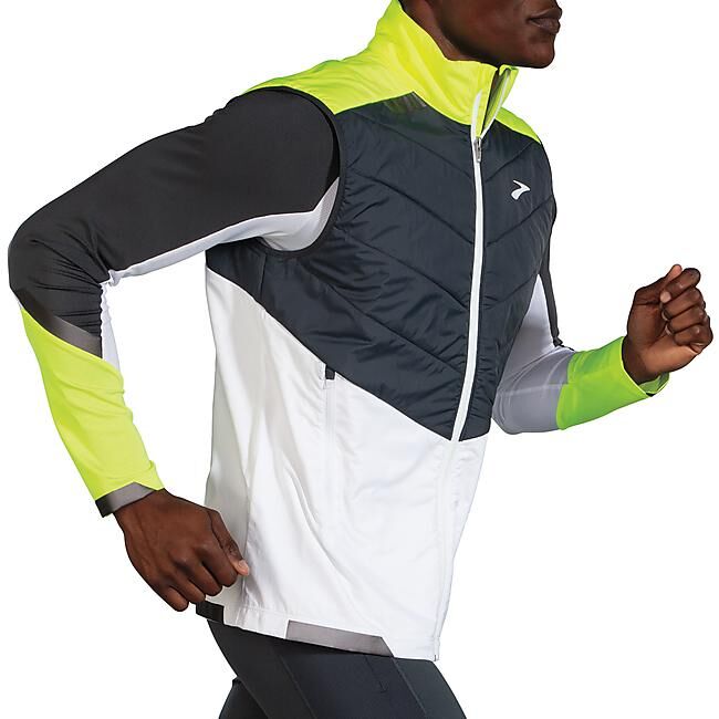 BROOKS RUNNING - VESTE SANS MANCHES RUN VISIBLE INSULATED VEST M