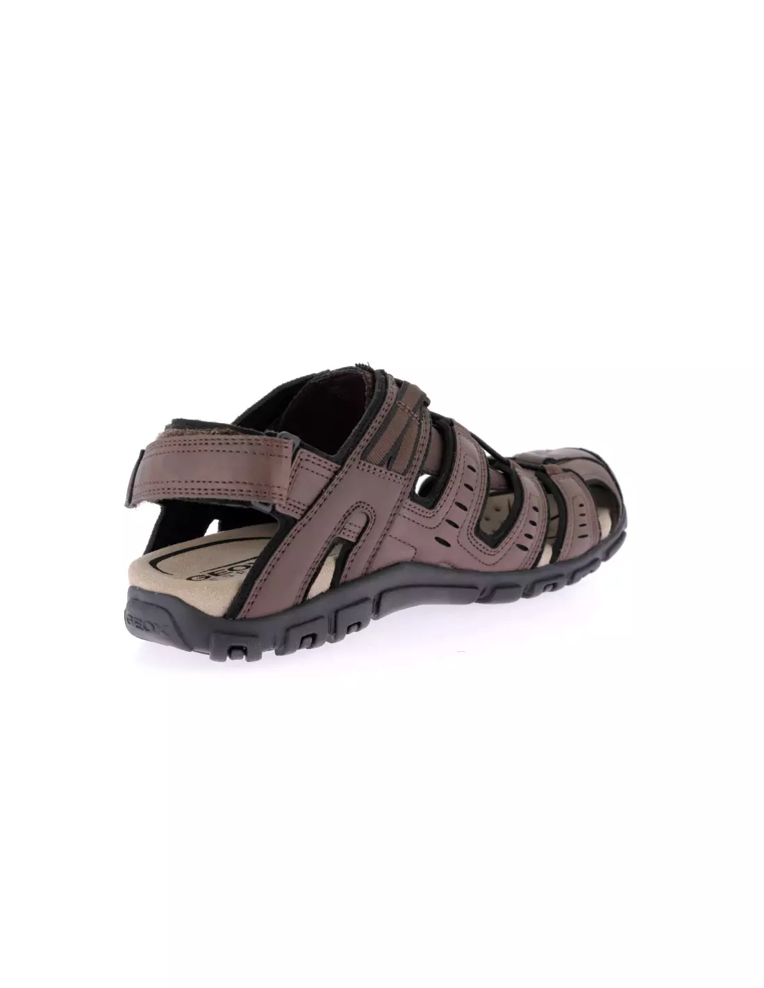 GEOX STRADA - Sandales, mules & nu-pieds BRUNFONCÉ