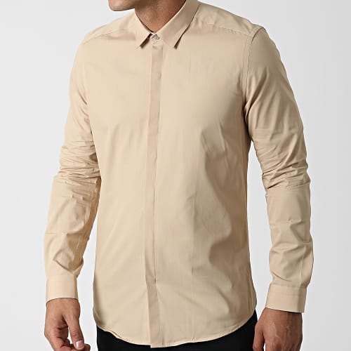Chemise Manches Longues PCH-903 Beige Clair