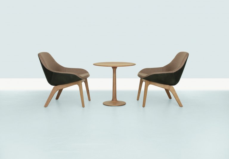 Zeitraum Turntable Couch bijzettafel 60 Amerikaans walnoten
