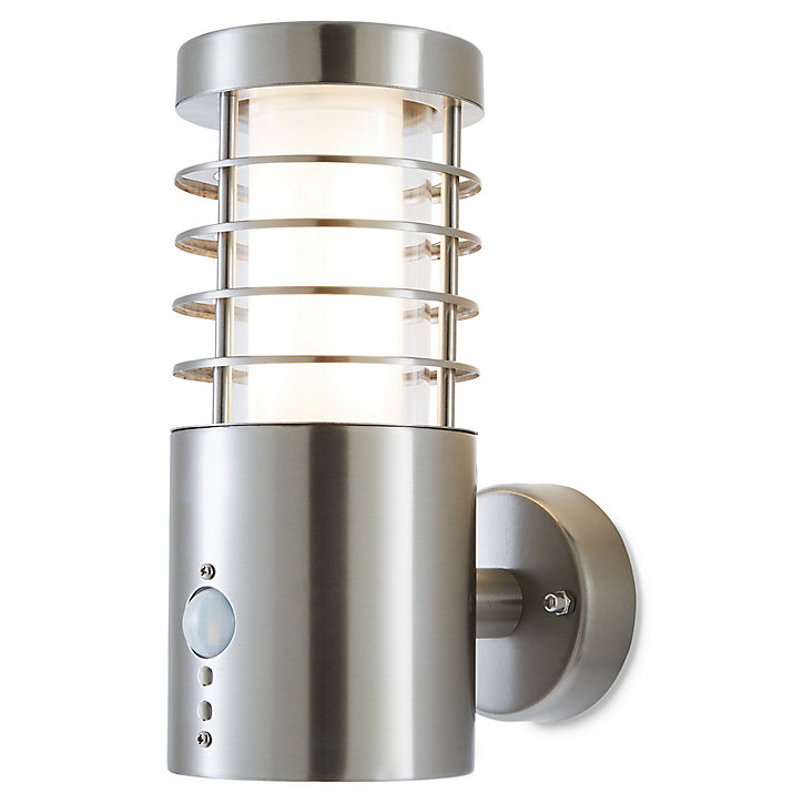Applique murale extérieure à détection LED Blooma Hampstead chrome IP44