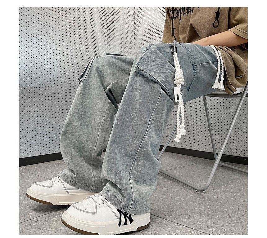 Diphon - Mid Rise Pocket Detail Wijde Broek