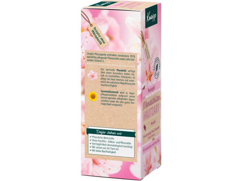 Kneipp Massageöl Mandelblüten Hautzart 100 ml Veganes Massageöl