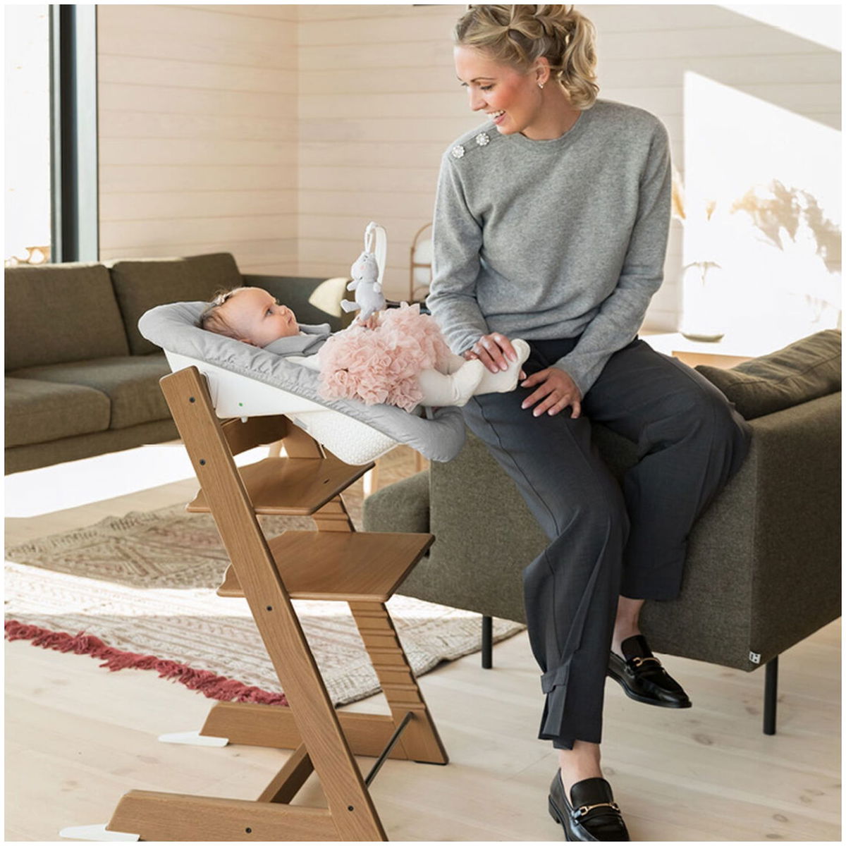 STOKKESTOKKE   Tripp Trapp Oak Hochstuhl inkl. Newborn Set natur