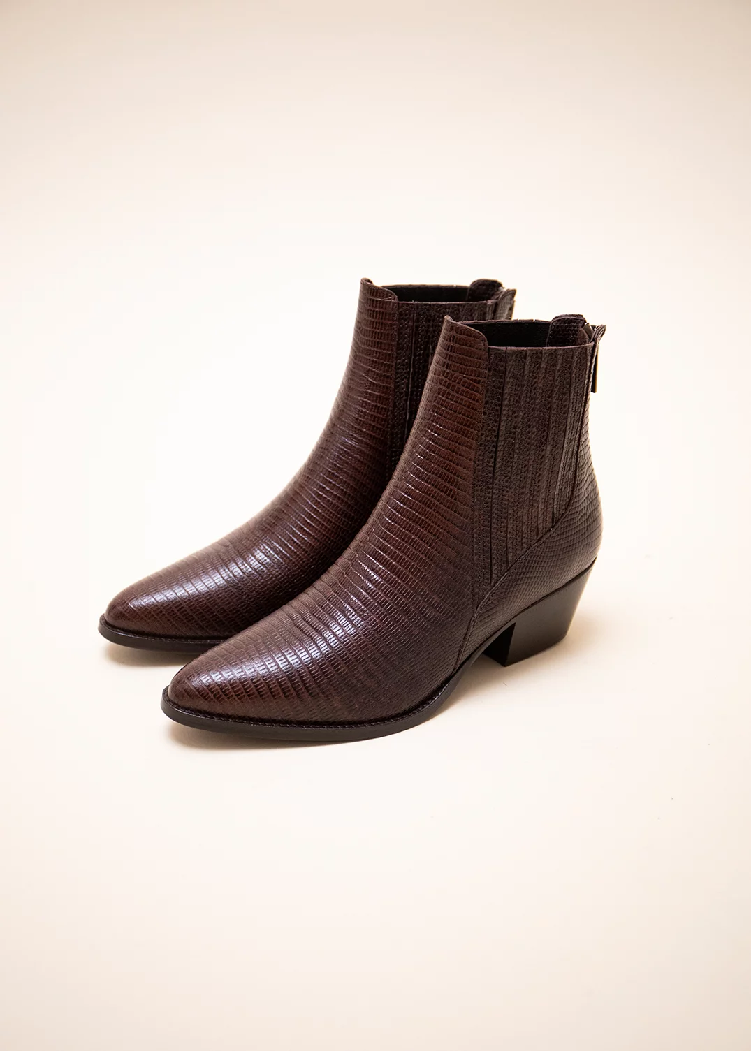 BOOTS ESRA LEZARD MARRON