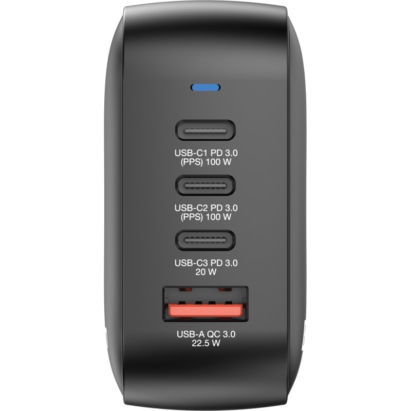 Verbatim Mini GaN Charger 100W Universel Noir Secteur Charge rapide Intérieure