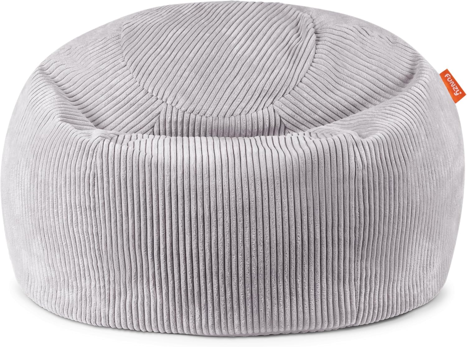 Funzy Sitzsack für Kinder aus Cord mit Füllung aus Schaumstoff, Kindersitzsack für Mädchen und Jungen aus hochwertigen Materialien, Oeko-TEX 100 Zertifiziert mit 3 Jahre Garantie, Koala Grau