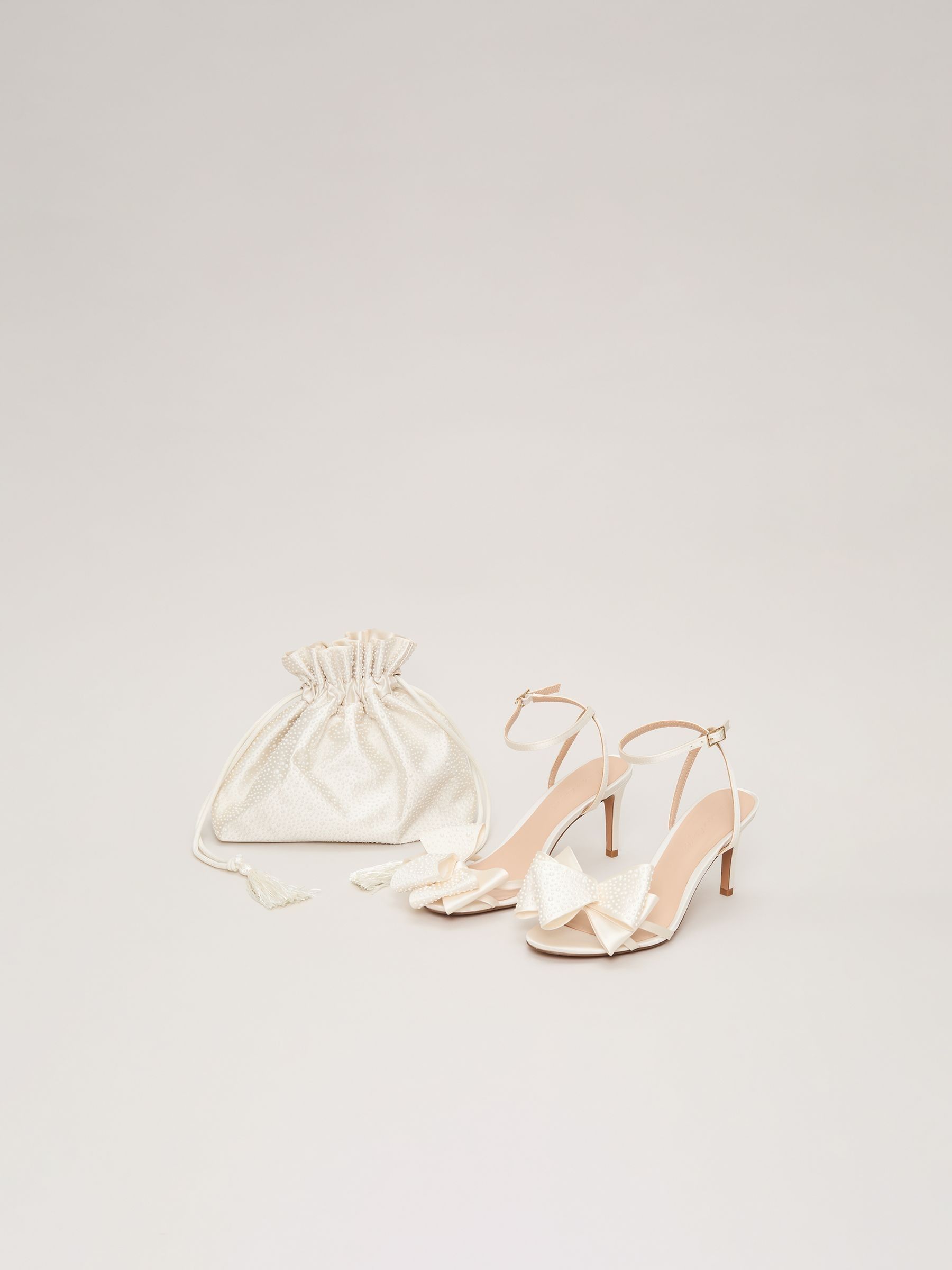 Phase Eight Pearl Drawstring Clutch