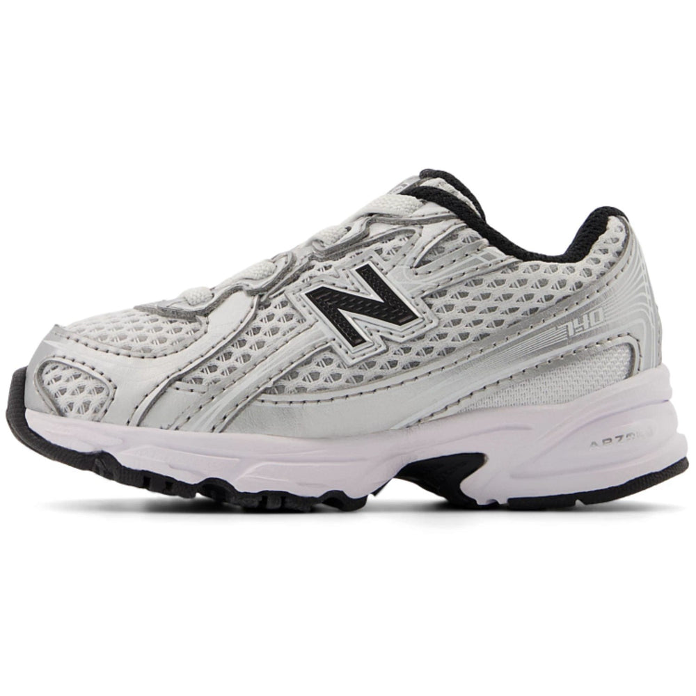 Køb New Balance Silver Metallic 740 Kids Bungee Lace Sneakers