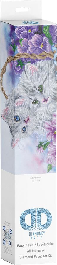 Diamond Dotz Kätzchen Korb 52x38 cm