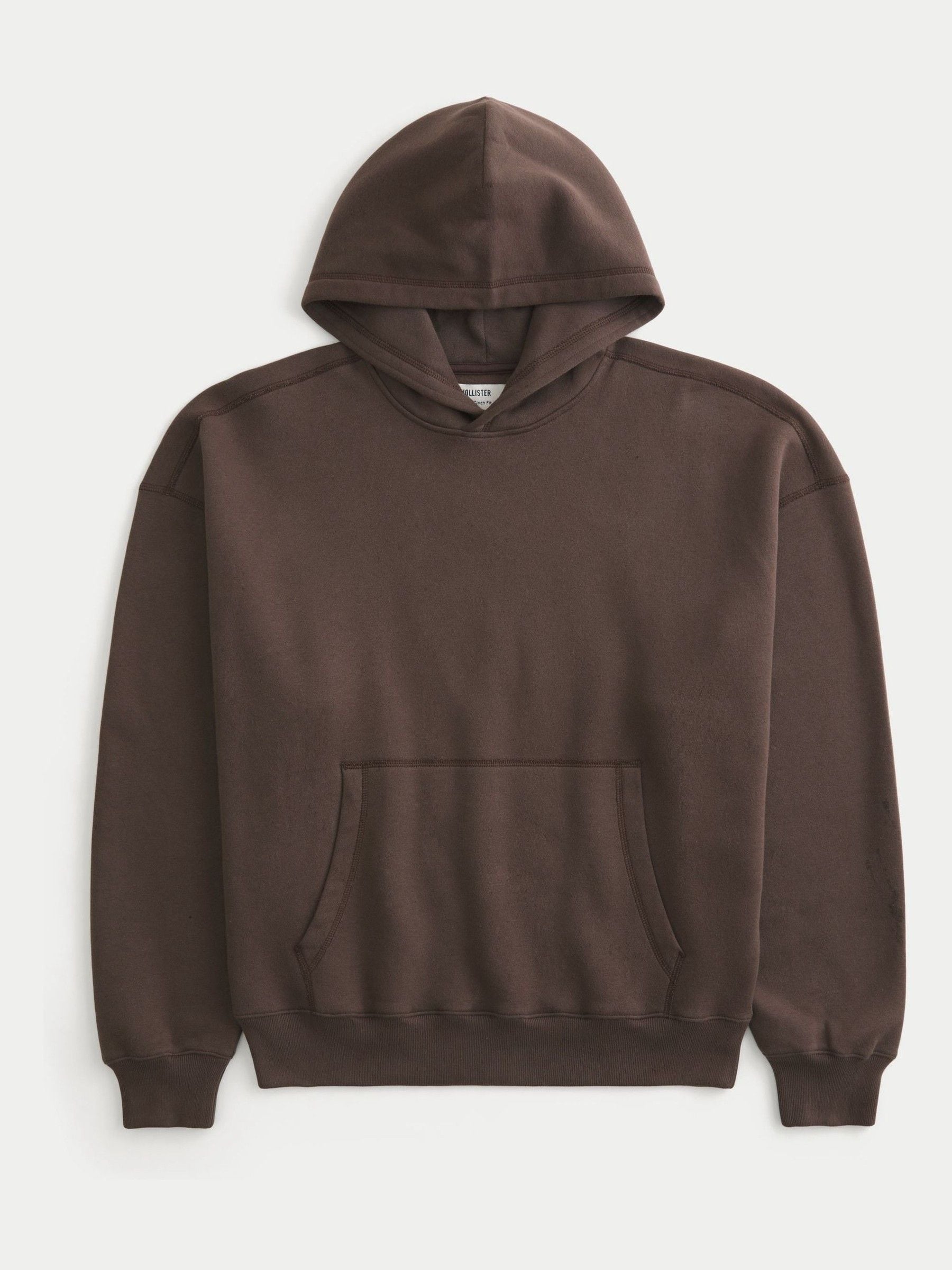 Hollister Baggy Cinched Popover Brown Hoodie