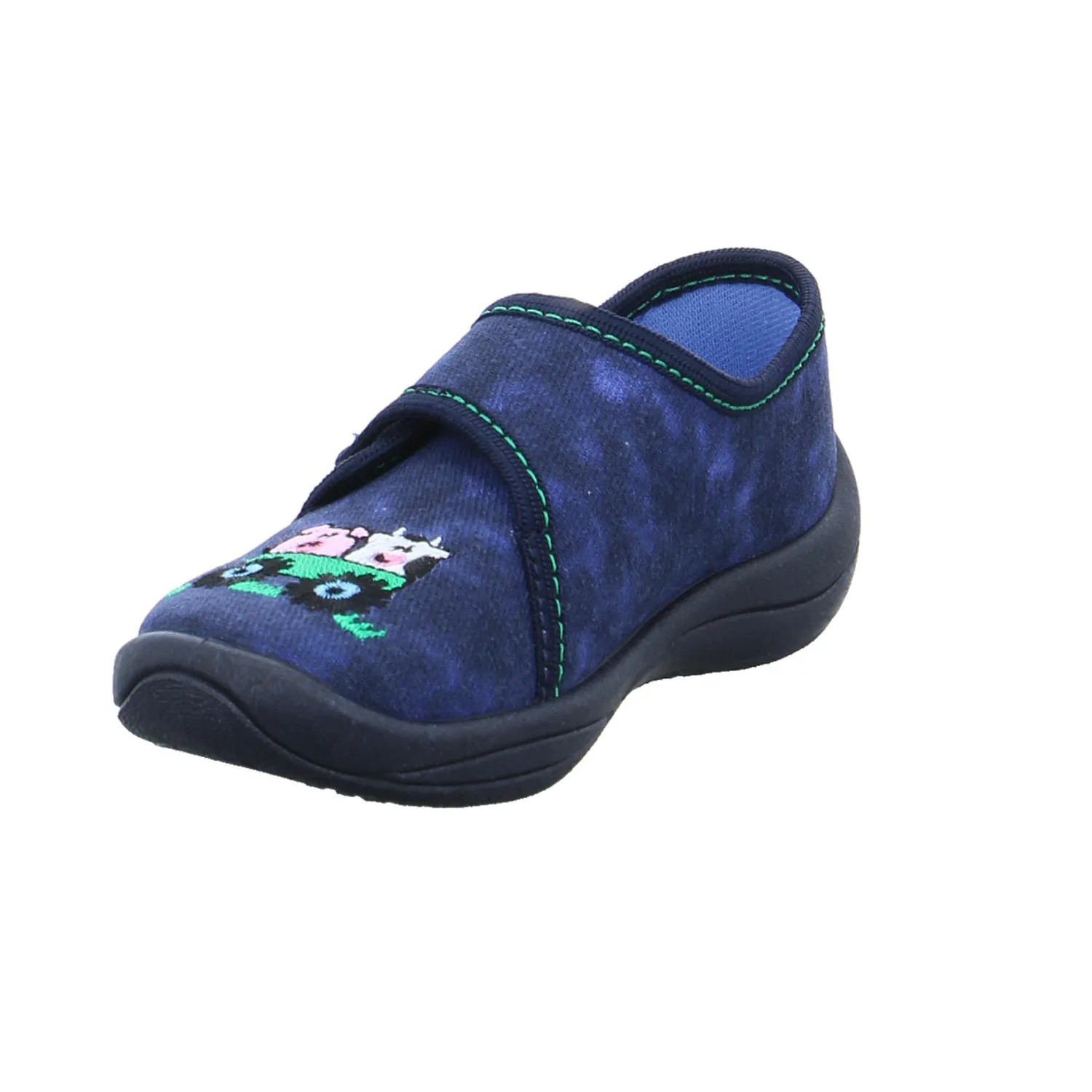 BECK Baby-Hausschuh Dunkelblau Textil  Baby Hausschuh