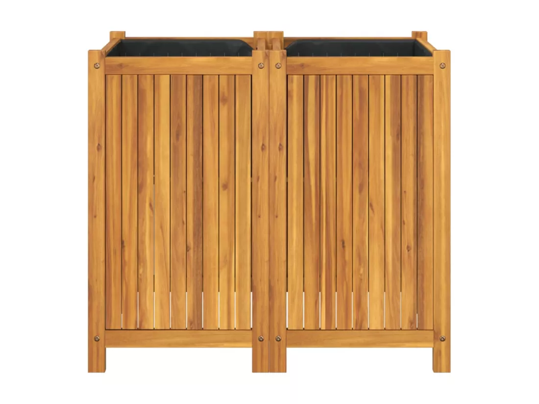 Jardinière bac lit surélevé bois marron 80 x 42 x 75 cm 02_0038146