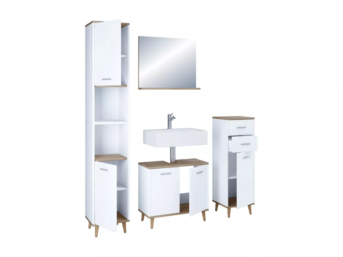 Set de meubles de salle de bain complet 4 pièces Landos l