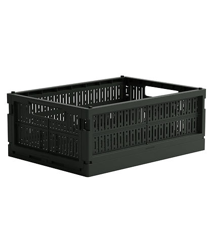 Made Crate Klappbox - Midi - 33x24x13 cm - Gewaschen Black Schwe