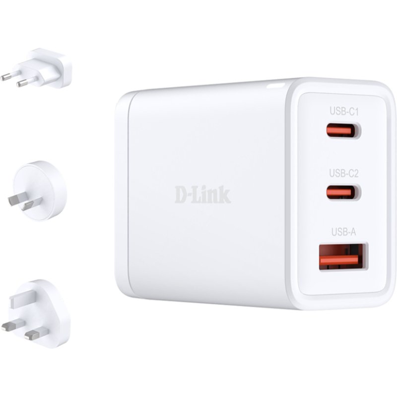 D-Link DCP-651 chargeur d'appareils mobiles Universel Blanc Secteur Charge rapide Intérieure